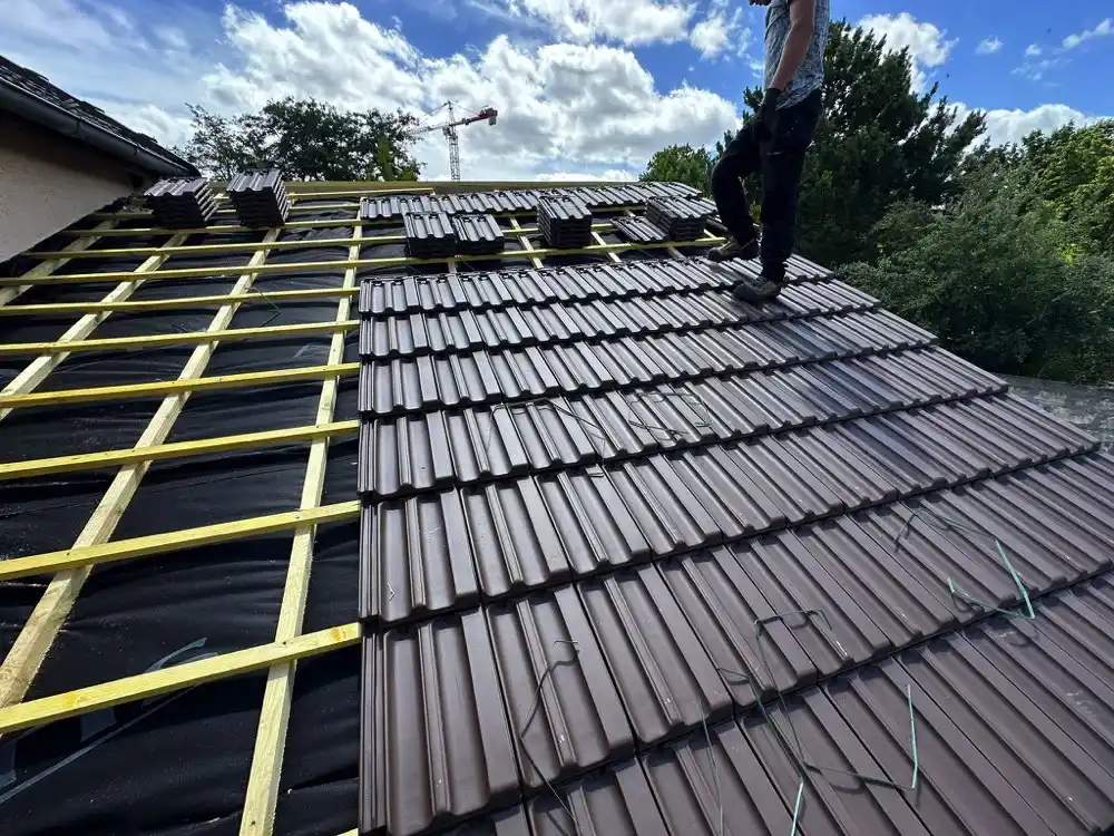 Rénovation complète d'une toiture en tuiles